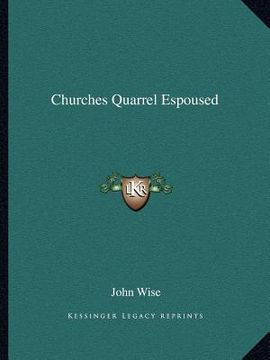 portada churches quarrel espoused (en Inglés)