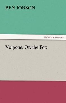 portada volpone, or, the fox