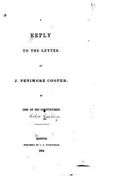 portada A Reply to the Letter of J. Fenimore Cooper (en Inglés)