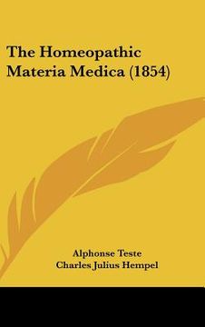 portada the homeopathic materia medica (1854) (in English)