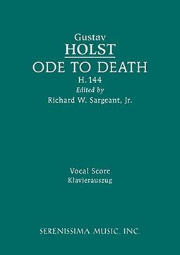 portada Ode to Death, H. 144: Vocal Score (en Inglés)