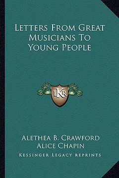 portada letters from great musicians to young people (en Inglés)