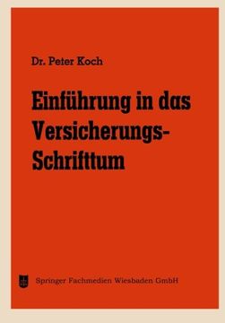 portada Einführung in das Versicherungs-Schrifttum (Die Versicherung) (German Edition)