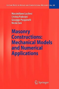 portada masonry constructions: mechanical models and numerical applications