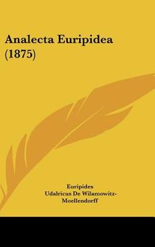 portada analecta euripidea (1875) (en Inglés)