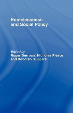portada homelessness and social policy (en Inglés)