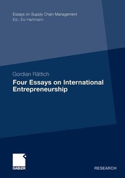 portada four essays on international entrepreneurship (in English)