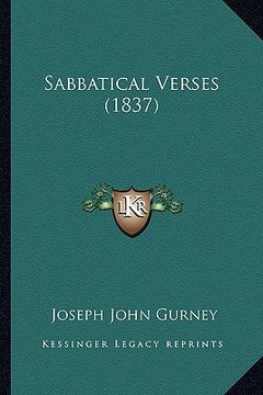 portada sabbatical verses (1837) (en Inglés)