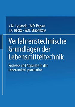 portada Verfahrenstechnische Grundlagen der Lebensmitteltechnik: Prozesse und Apparate in der Lebensmittelproduktion (en Alemán)