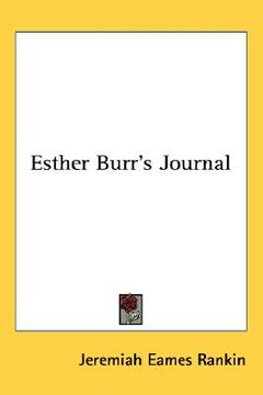 portada esther burr's journal (en Inglés)