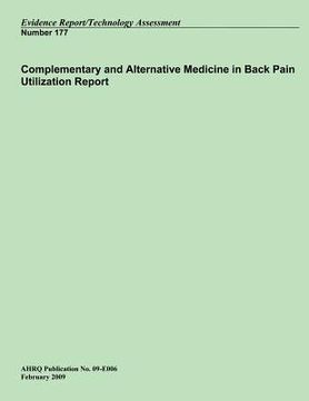 portada Complementary and Alternative Medicine in Back Pain Utilization Report (en Inglés)