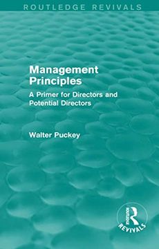 portada Management Principles (Routledge Revivals) (en Inglés)
