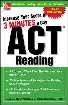 portada Increase Your Score in 3 Minutes a Day: Act Reading (in English)