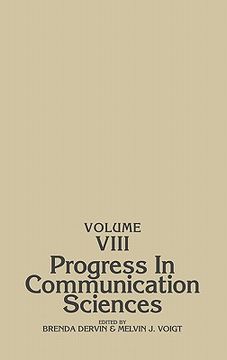 portada progress in communication sciences, volume 8 (in English)