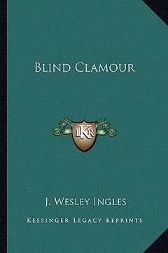 portada blind clamour (in English)