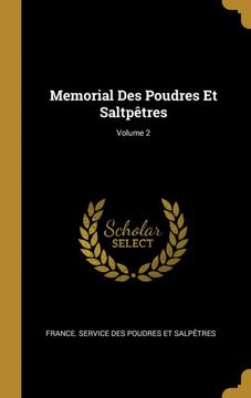 portada Memorial des Poudres et Saltpêtres; Volume 2 (en Francés)