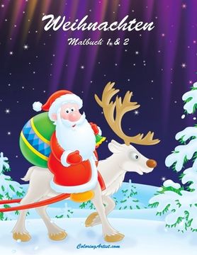portada Weihnachten Malbuch 1 & 2 (en Alemán)