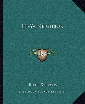 portada hi-ya neighbor (in English)