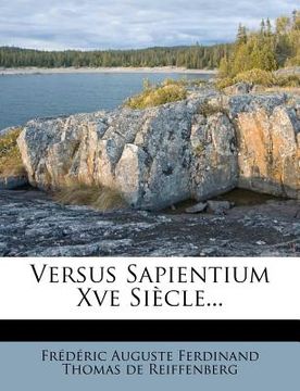 portada Versus Sapientium Xve Siècle... (en Francés)