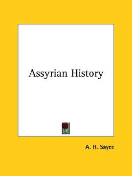 portada assyrian history (en Inglés)