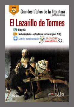 portada Gtl a2 - el Lazarillo de Tormes (Lecturas - Jóvenes y Adultos - Grandes Títulos de la Literatura - Nivel a2)