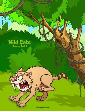portada Wild Cats Coloring Book 2 (in English)