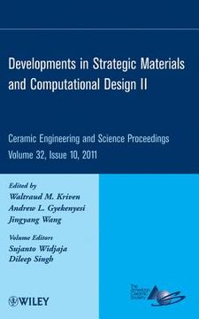 portada Developments in Strategic Materials and Computational Design II, Volume 32, Issue 10