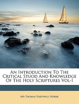 portada an introduction to the critical stuod and knowledge of the holy scriptures vol-i