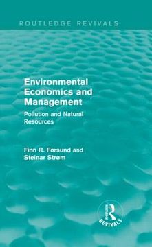 portada environmental economics and management (routledge revivals): pollution and natural resources (en Inglés)