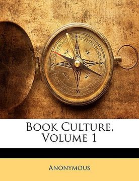 portada book culture, volume 1 (en Inglés)