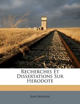 portada Recherches Et Dissertations Sur Herodote (en Francés)