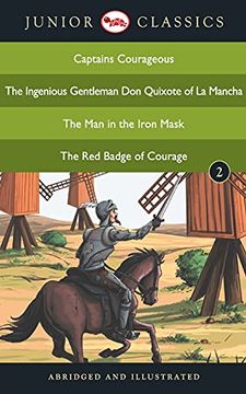 portada Junior Classic - Book 2 (Captains Courageous, the Ingenious Gentleman don Quixote of la Mancha, the man in the Iron Mask, the red Badge of Courage) (Junior Classics)