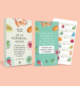 portada Pack¡ Es la Microbiota, Idiota! + Stickers Para Organizar Tuppers y Congelados