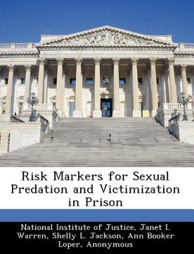 portada risk markers for sexual predation and victimization in prison (in English)