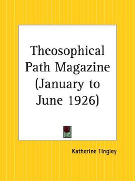 portada theosophical path magazine, january to june 1926