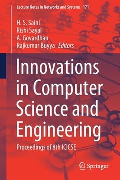 portada Innovations in Computer Science and Engineering: Proceedings of 8th Icicse (en Inglés)