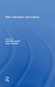 portada Risk, Education and Culture (in English)