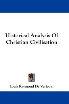 portada historical analysis of christian civilisation (en Inglés)