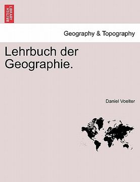 portada Lehrbuch der Geographie. (in German)