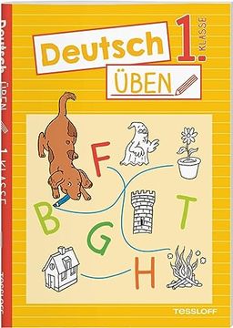 portada Deutsch Üben 1. Klasse: Alphabet und Erste Wörter, Lesen und Schreiben Lernen (en Alemán)