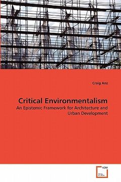 portada critical environmentalism (en Inglés)