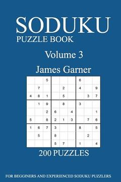 portada Sudoku Puzzle Book: [2017 Edition] 200 Puzzles- volume 3 (en Inglés)