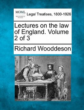 portada lectures on the law of england. volume 2 of 3