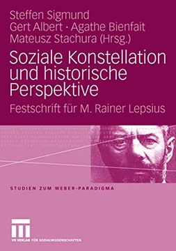 portada Soziale Konstellation und Historische Perspektive: Festschrift für m. Rainer Lepsius (en Alemán)