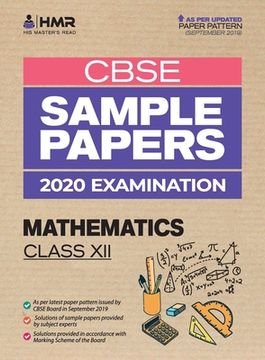portada Sample Papers - Mathematics: CBSE Class 12 for 2020 Examination (en Inglés)