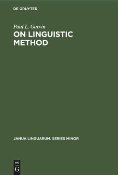 portada On Linguistic Method (en Inglés)