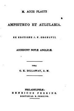portada M. Accii Plauti Amphitruo et Aulularia (en Latin)