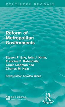 portada Reform of Metropolitan Governments (Routledge Revivals) (in English)