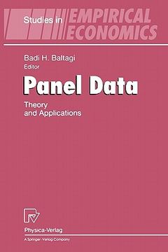portada panel data: theory and applications (in English)
