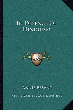 portada in defence of hinduism (en Inglés)